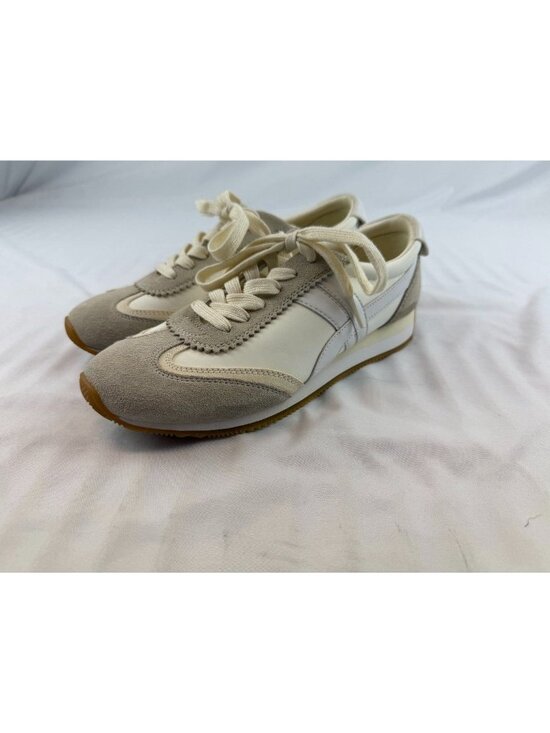 Tory Burch Shoes - $238 Tory Burch Hank White /Beige Sneakers Sz 8.5M